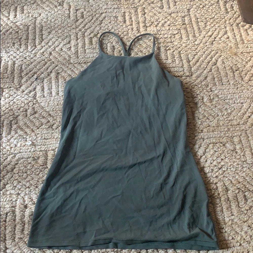 Lulu lemon size 6 built In bra Y tank top